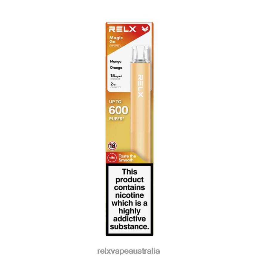 RELX MagicGo GA600 Mango Orange TTLZ38 RELX Device Melbourne