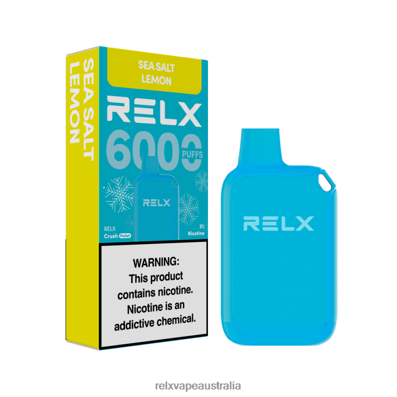 RELX Crush Pocket 6000 Icy | 0P6VV11 ‎RELX Sydney Store Sea Salt Lemon