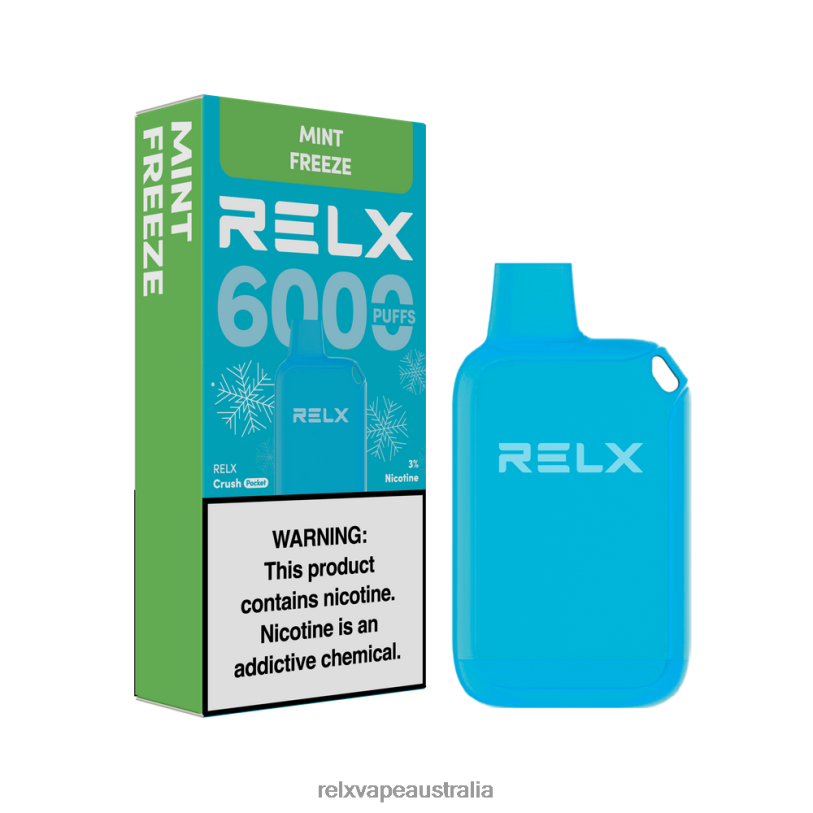 RELX Crush Pocket 6000 Icy | 0P6VV12 ‎RELX Device Melbourne Mint Freeze