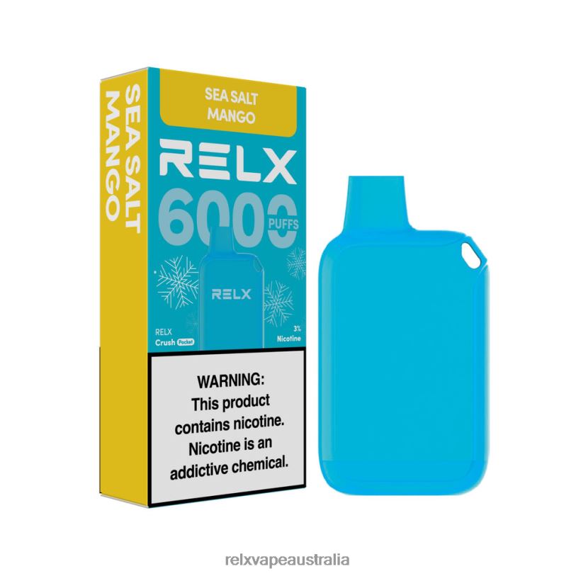 RELX Crush Pocket 6000 Icy | 0P6VV13 ‎RELX Australia Melbourne Sea Salt Mango