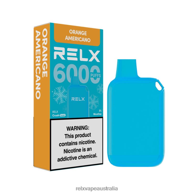 RELX Crush Pocket 6000 Icy | 0P6VV15 ‎RELX Vape Australia Orange Americano