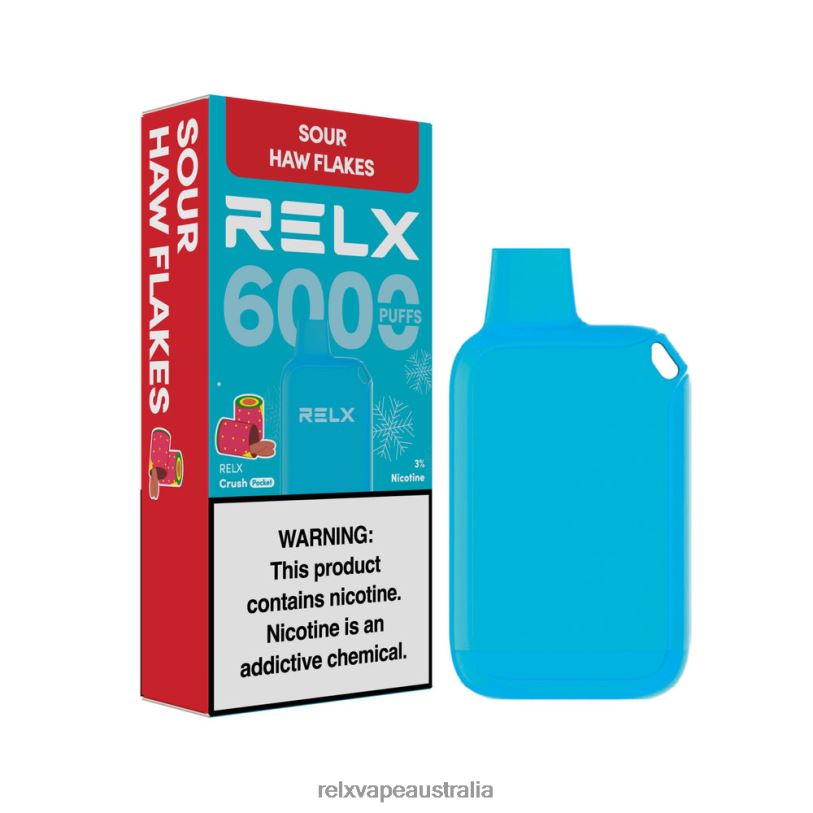 RELX Crush Pocket 6000 Icy | 0P6VV16 ‎RELX Vape Price Australia Sour Haw Flakes