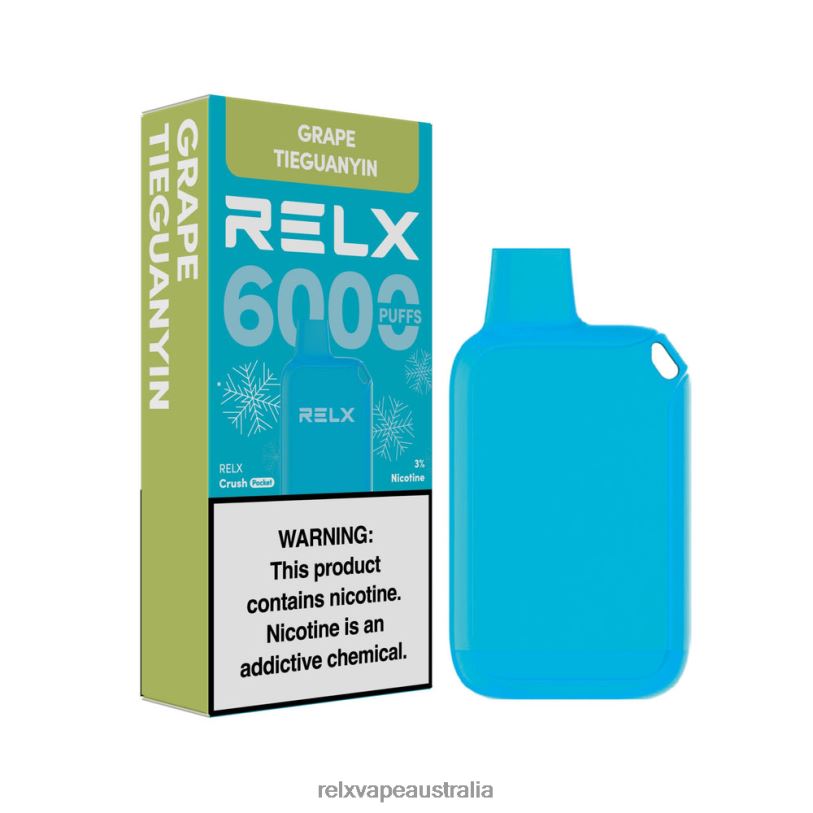 RELX Crush Pocket 6000 Icy | 0P6VV18 ‎RELX Sydney Store Grape TieGuanYin