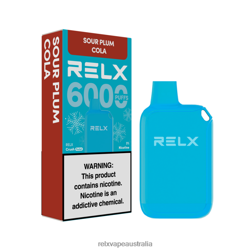 RELX Crush Pocket 6000 Icy | 0P6VV19 ‎RELX Device Melbourne Sour Plum Cola