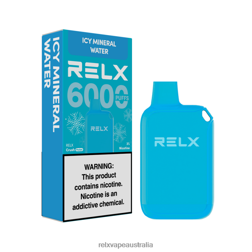 RELX Crush Pocket 6000 Icy | 0P6VV23 ‎RELX Vape Price Australia Icy Mineral Water