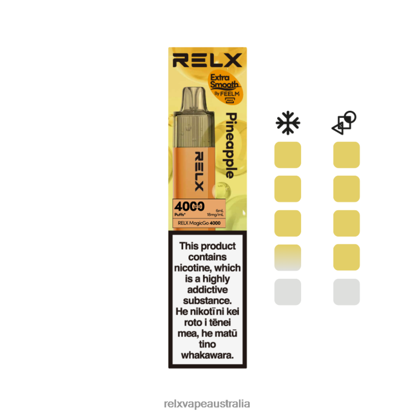 RELX MagicGo 4000 Disposable Vape | 0P6VV1 ‎RELX Vape Australia Pineapple