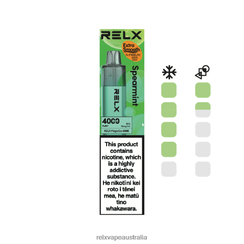 RELX MagicGo 4000 Disposable Vape | 0P6VV3 ‎RELX Australia Spearmint