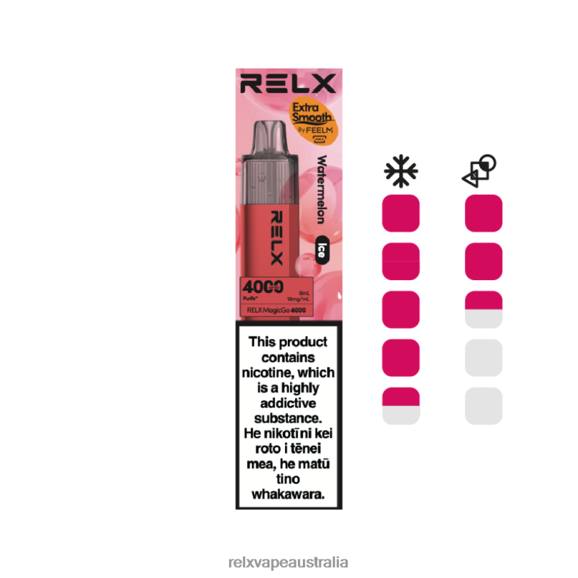 RELX MagicGo 4000 Disposable Vape | 0P6VV7 ‎RELX Store Melbourne Watermelon (Ice)