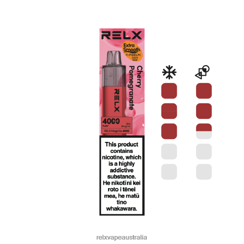 RELX MagicGo 4000 Disposable Vape | 0P6VV8 ‎RELX Vape Australia Cherry Pomegranate