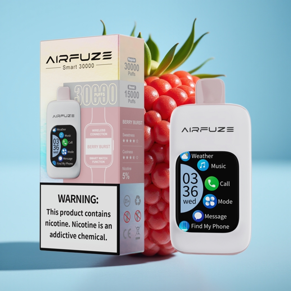 AirFuze Smart 30000 Puffs Disposable Vape Berry Burst 5% Nicotine 900mAh Type-C