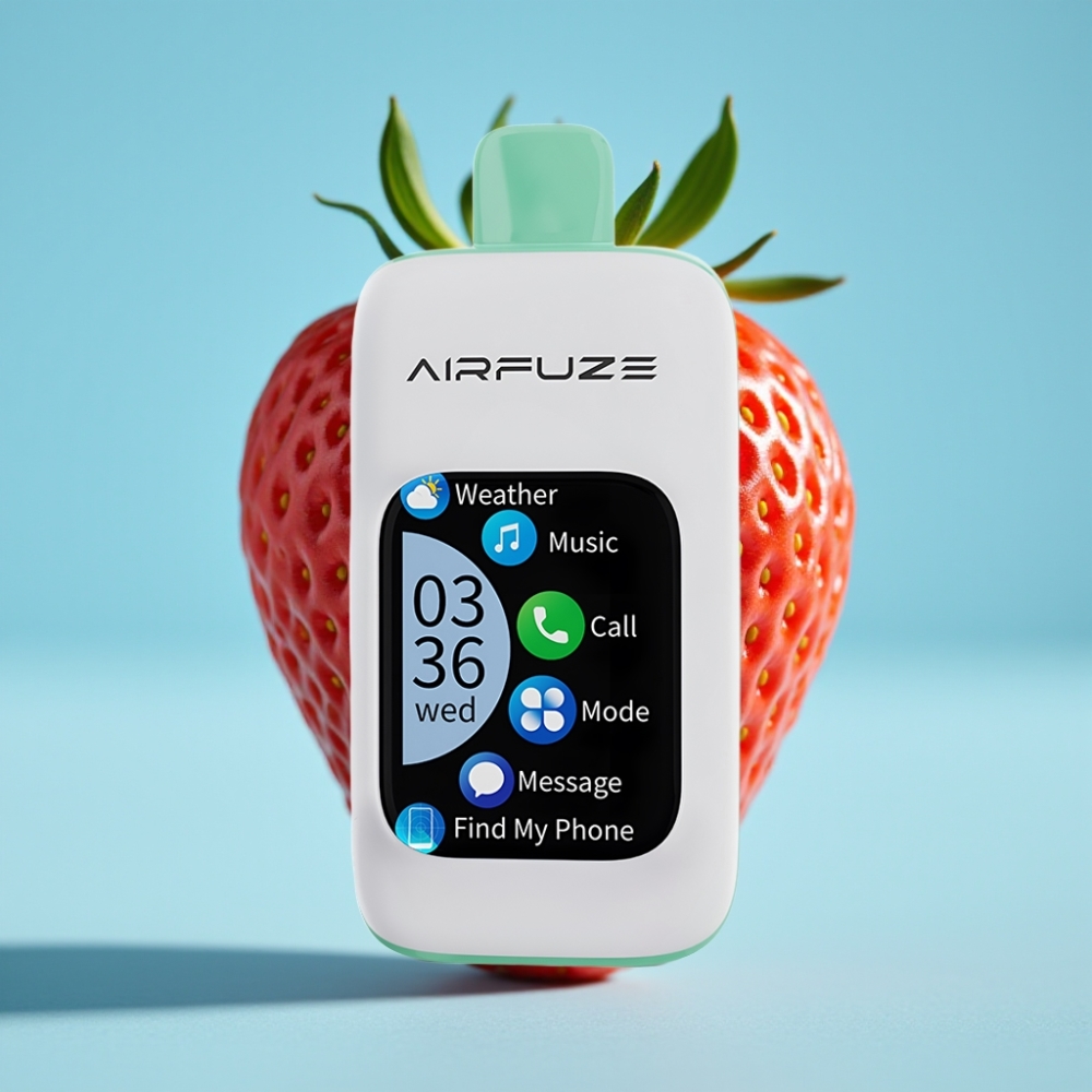 AirFuze Smart 30000 Puffs Disposable Vape Strawberry Summertime 900mAh Type-C Touch Screen