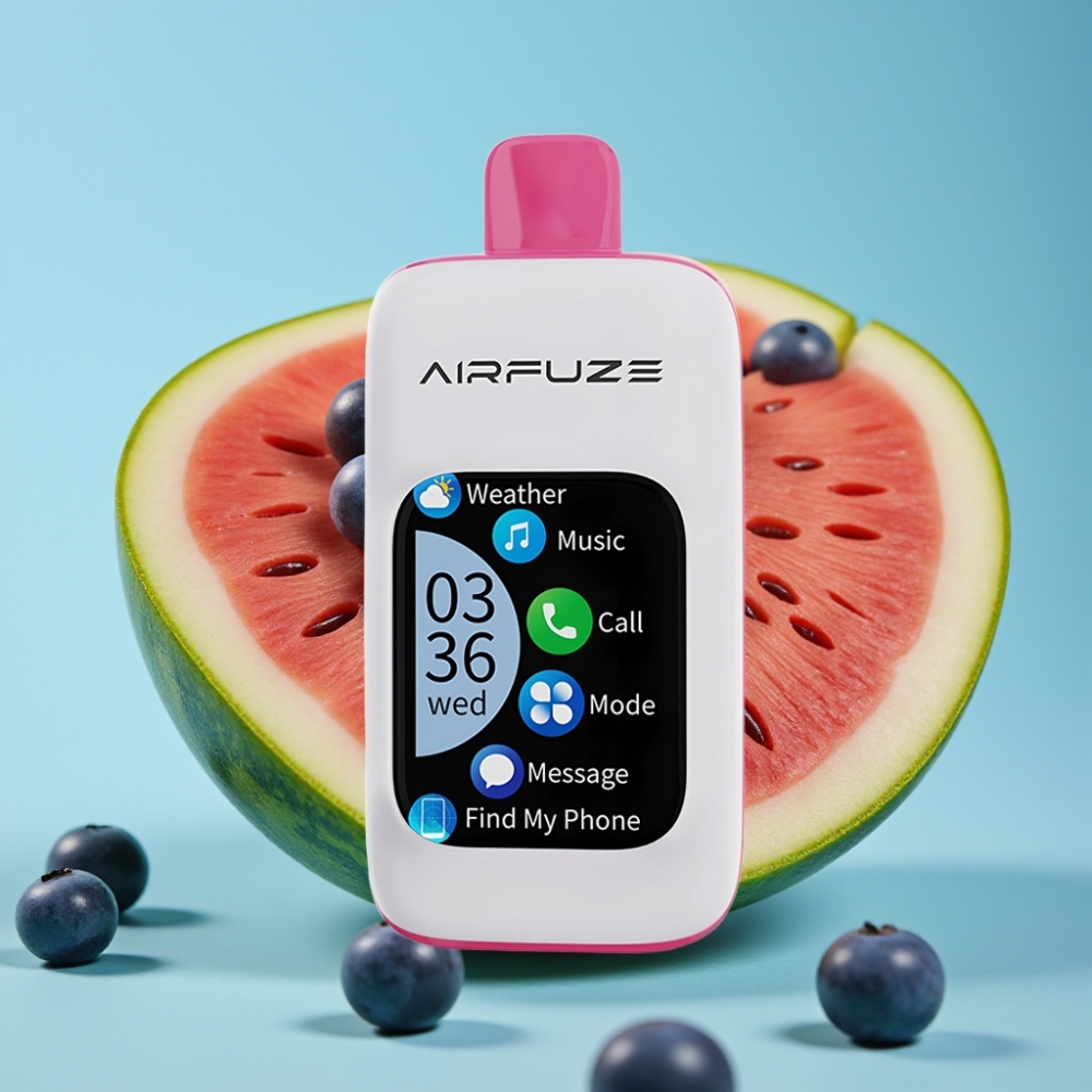 AirFuze Smart Pro 40000 Puffs Blueberry Watermelon Wireless Rechargeable Touch Screen