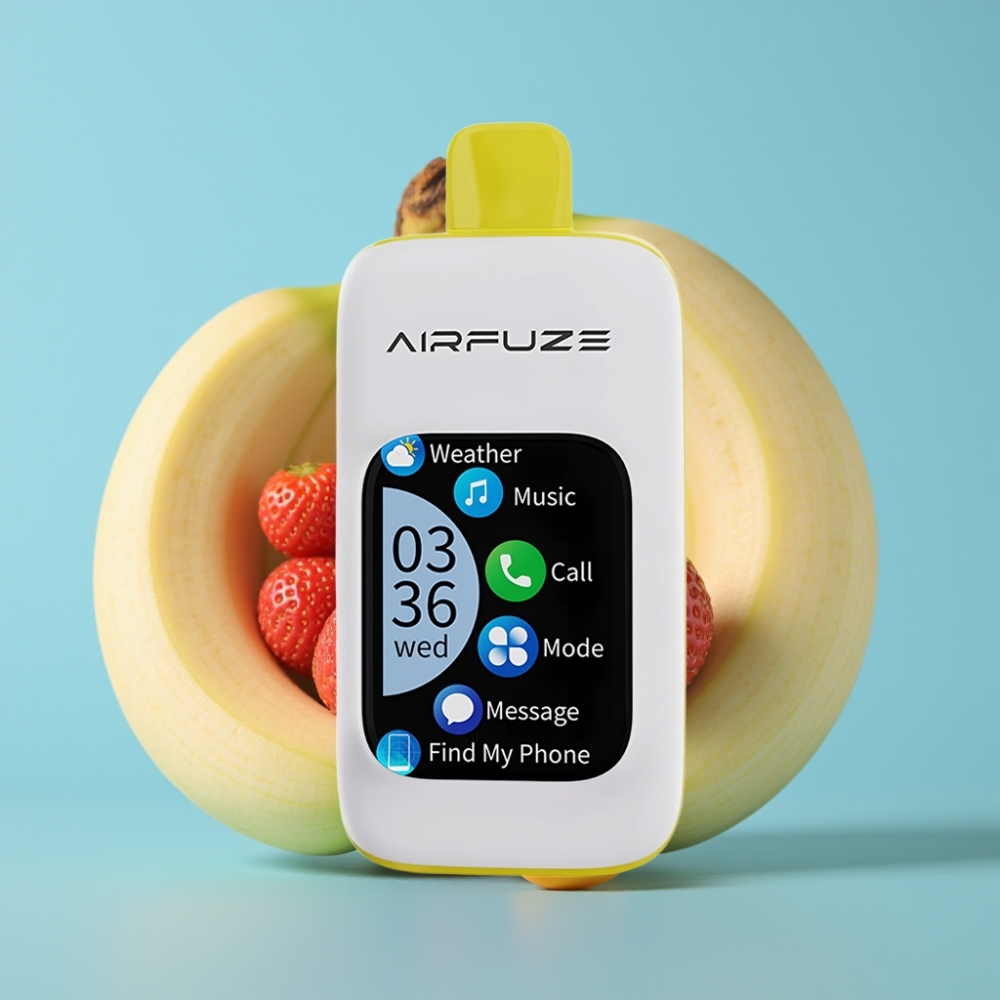 AirFuze Smart Pro 40000 Puffs Strawberry Banana Rechargeable 900mAh 20ML Disposable Vape