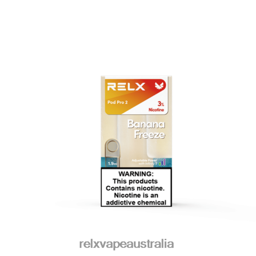 RELX Pod Pro 2 - 3 Pods Banana Freeze TTLZ89 RELX Pods Melbourne