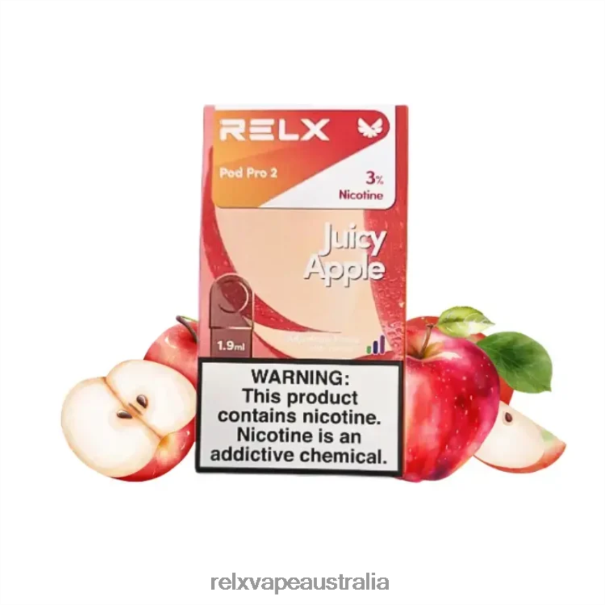 RELX Pod Pro 2 - 3 Pods Juicy Apple TTLZ95 RELX Australia