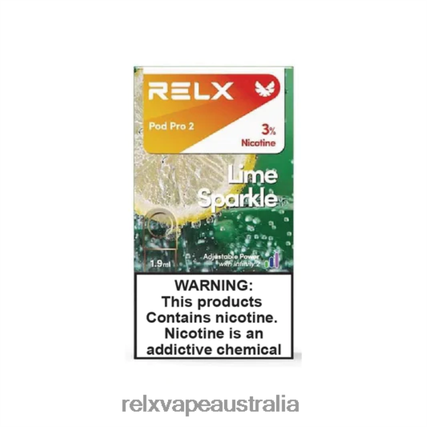 RELX Pod Pro 2 - 3 Pods Lime Sparkle Sprite TTLZ96 RELX Sydney Store