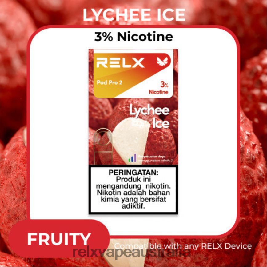 RELX Pod Pro 2 - 3 Pods Lychee Ice TTLZ103 RELX Vape Pods Australia