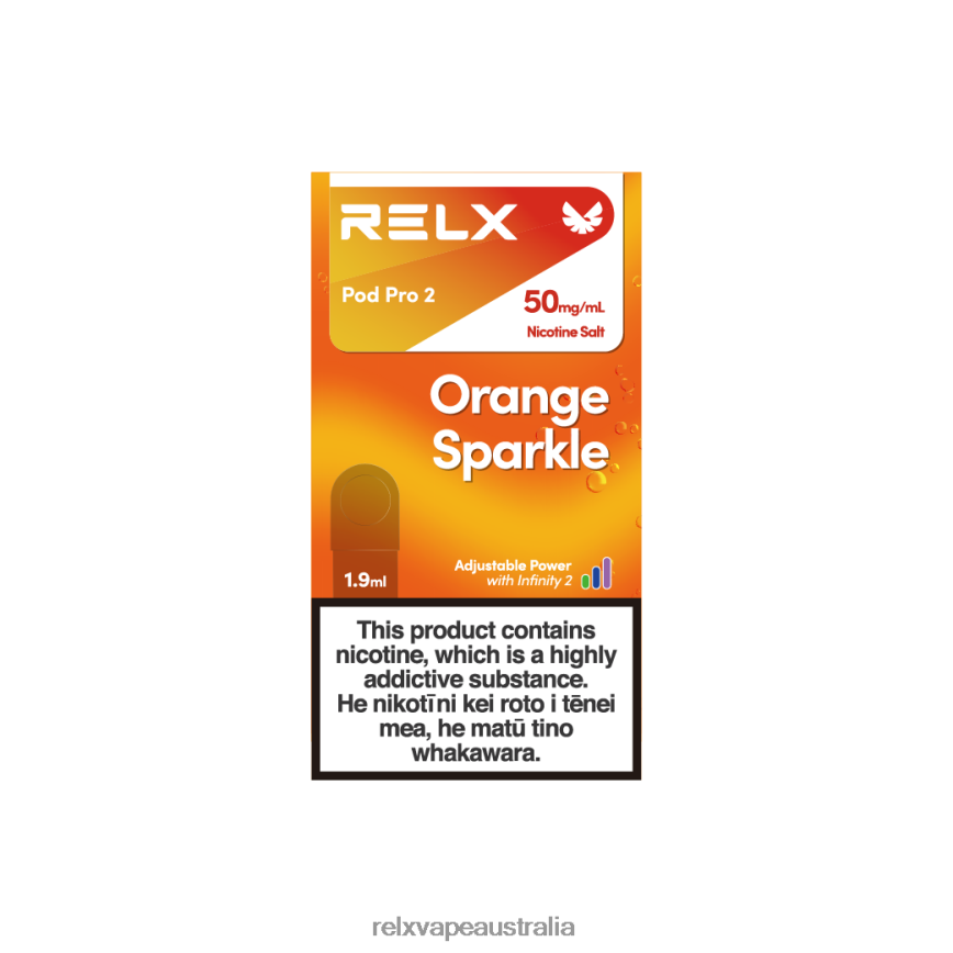 RELX Pod Pro 2 - 3 Pods Orange Sparkle TTLZ99 RELX Pods Melbourne