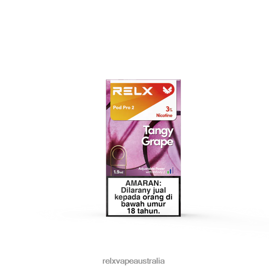 RELX Pod Pro 2 - 3 Pods Tangy Grape TTLZ107 RELX Vape Pods Sydney