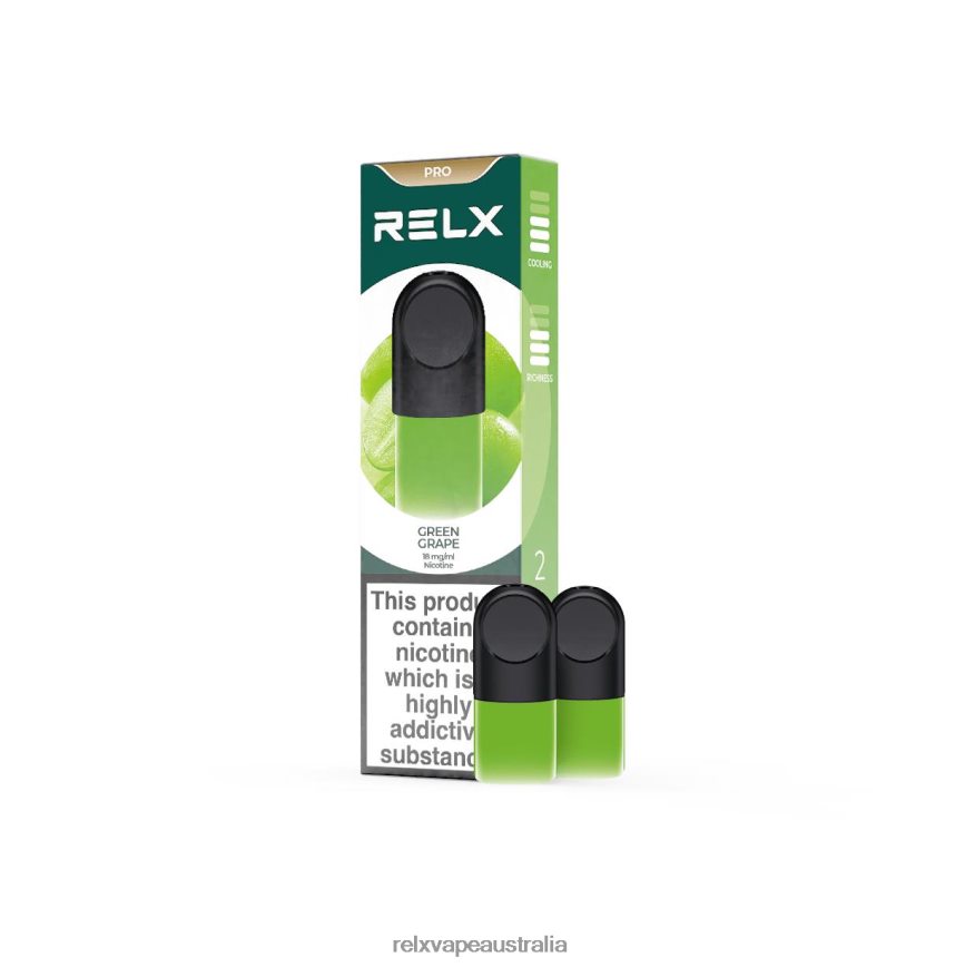 RELX Pod Pro - 2 Pods Green Grape TTLZ1 RELX Vape Australia
