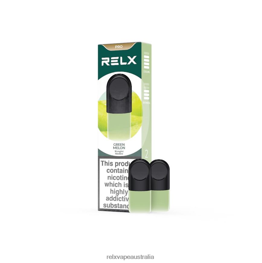 RELX Pod Pro - 2 Pods Green Melon TTLZ5 RELX Sydney Store