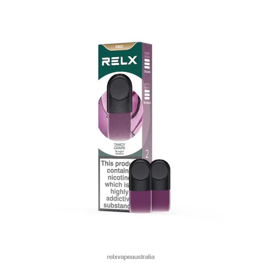 RELX Pod Pro - 2 Pods Tangy Grape TTLZ8 RELX Pods Melbourne